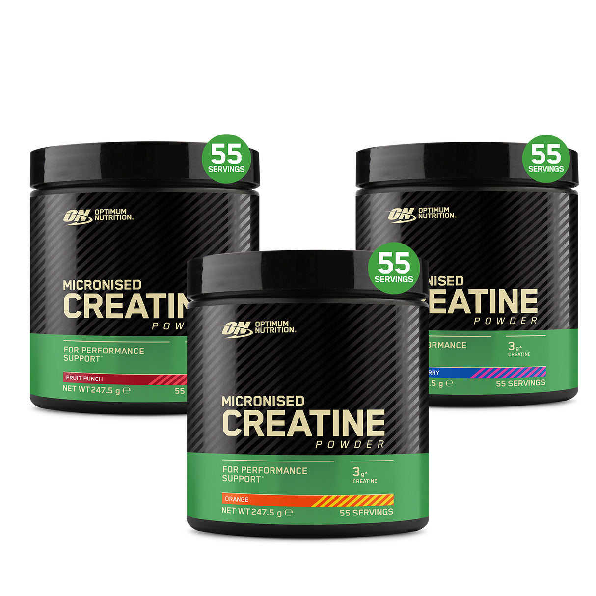 Micronised Creatine Powder 247.5g (Pack 3 unid)