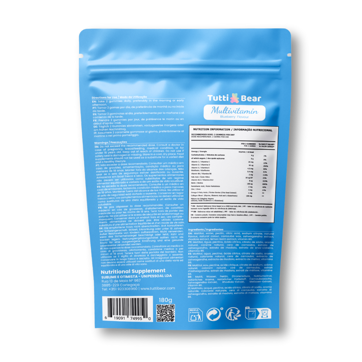 Gomas Multivitamínicas - 60 gomas