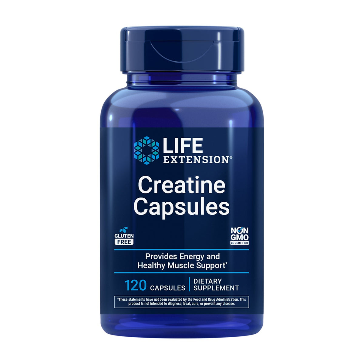 Life Extension Creatine Capsules 120 Cápsulas frente