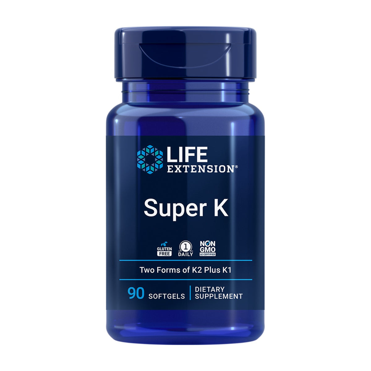 Life Extension Super K 90 Cápsulas Moles frente