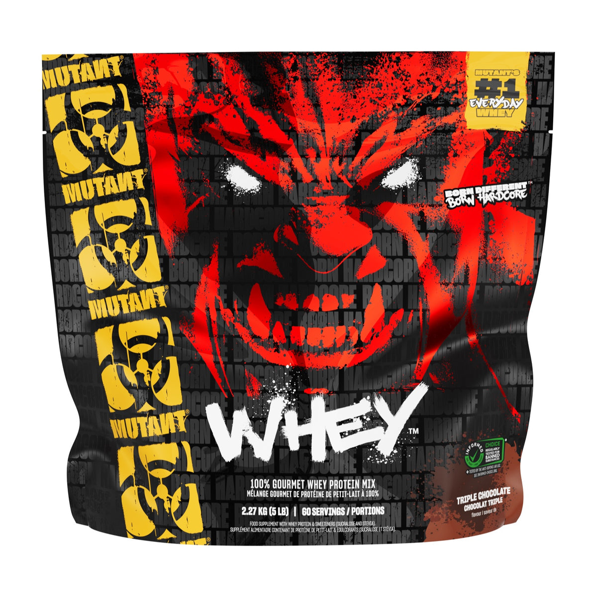 Mutant Whey 2,27 kg Chocolate Triplo frente