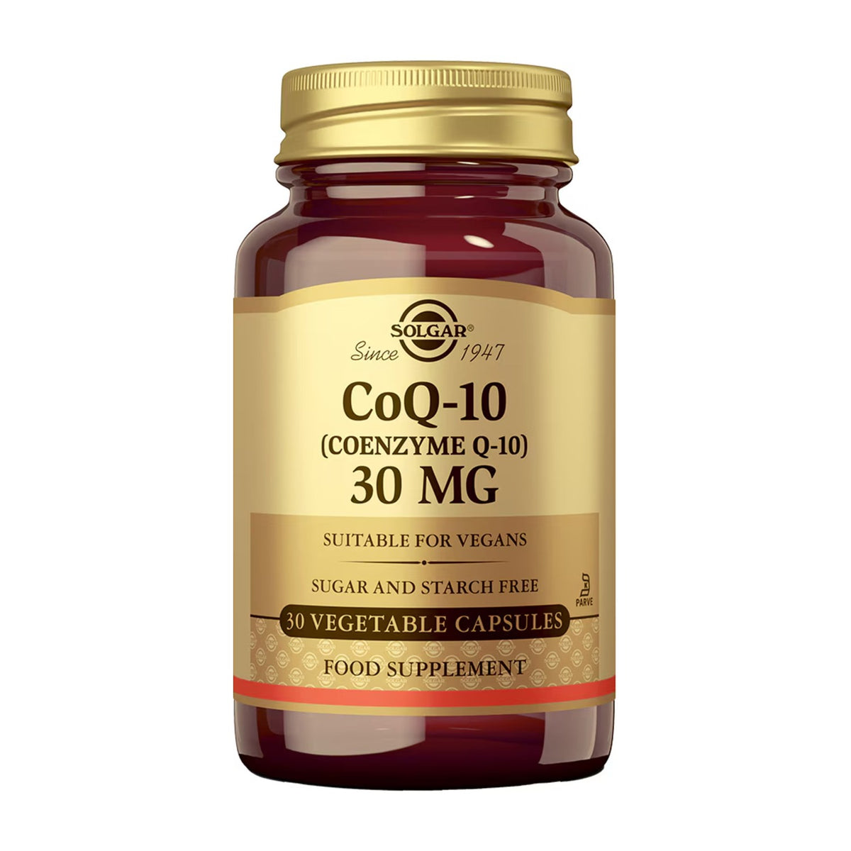 Solgar Coenzima Q-10 30 mg 30 Cápsulas Vegetais frente