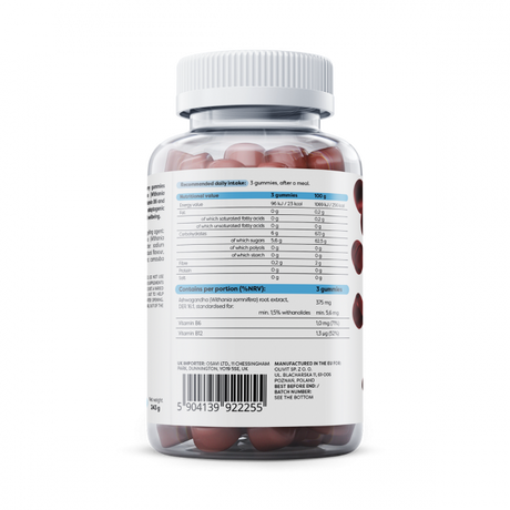 Ashwagandha 375 mg - 90 gomas (sabor cereja) — imagem 2