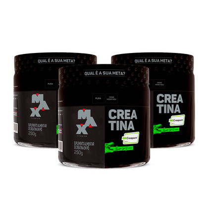 Creatina Creapure 250g - Linha Dino (Pack 3 Unidades)