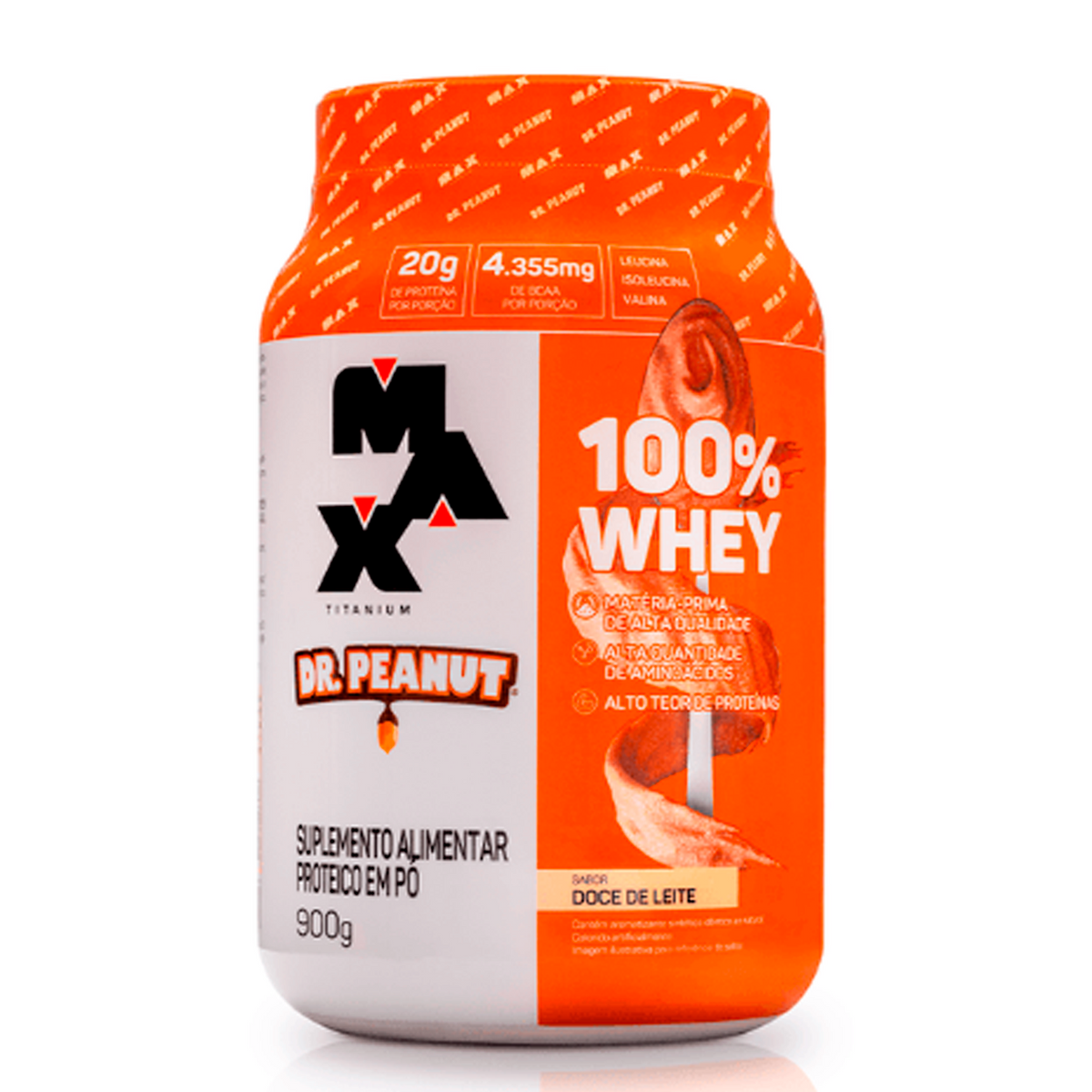 100% Whey Dr. Peanut - Max Titanium Doce de Leite