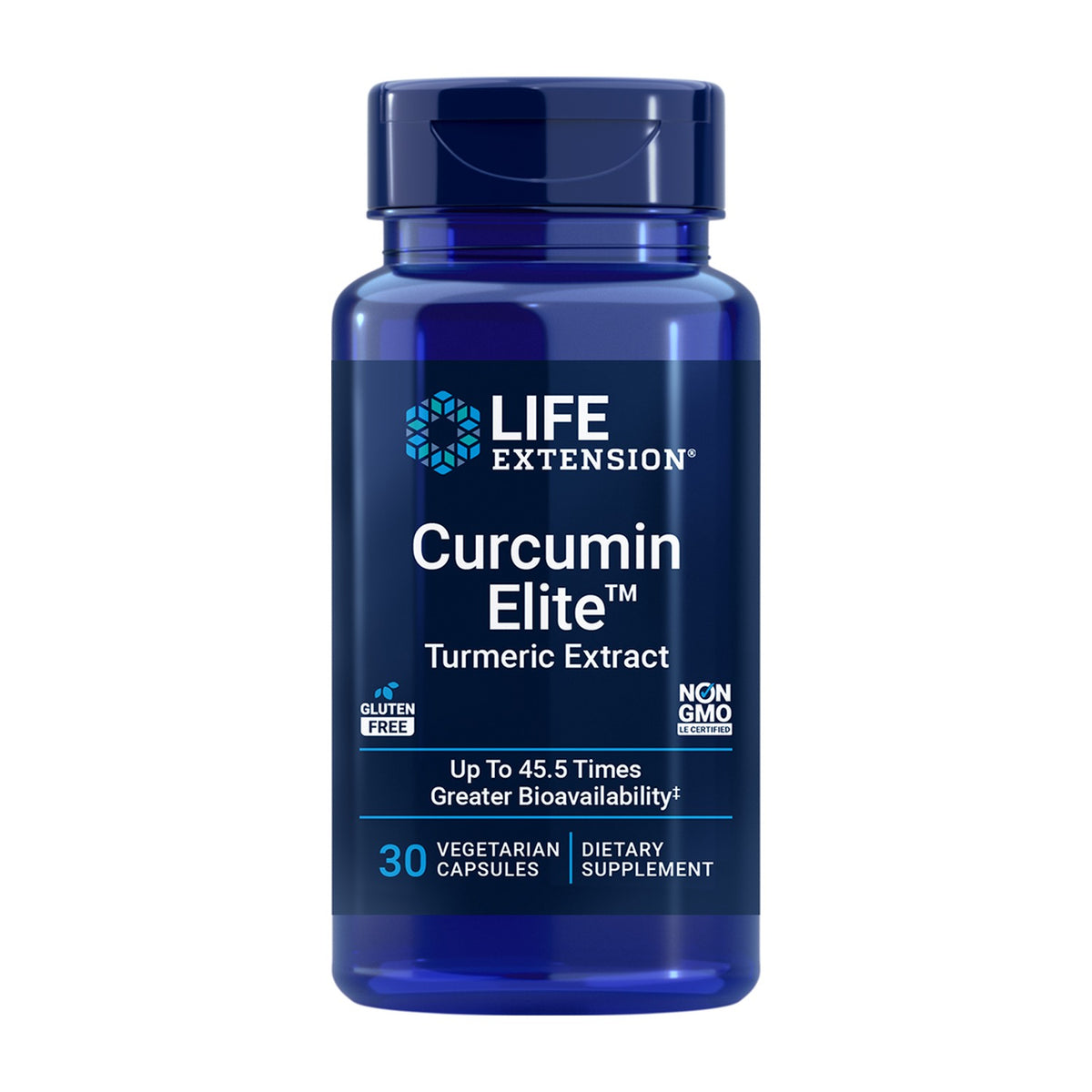 Life Extension Curcumin Elite Turmeric Extract 30 Cápsulas Vegetais frente