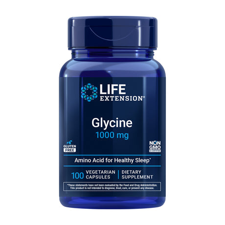 Life Extension Glycine 1000 mg 100 Cápsulas Vegetais frente