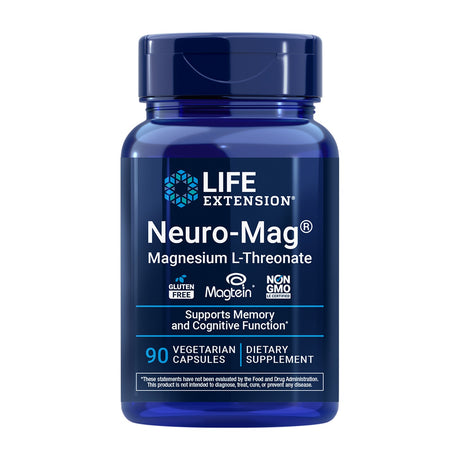 Life Extension Neuro-Mag Magnesium L-Threonate 90 Cápsulas Vegetais frente
