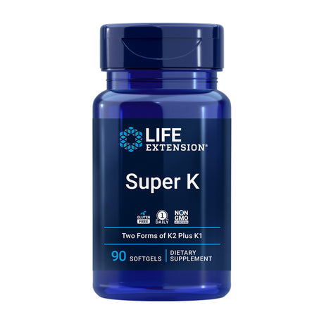 Life Extension Super K 90 Cápsulas Moles frente