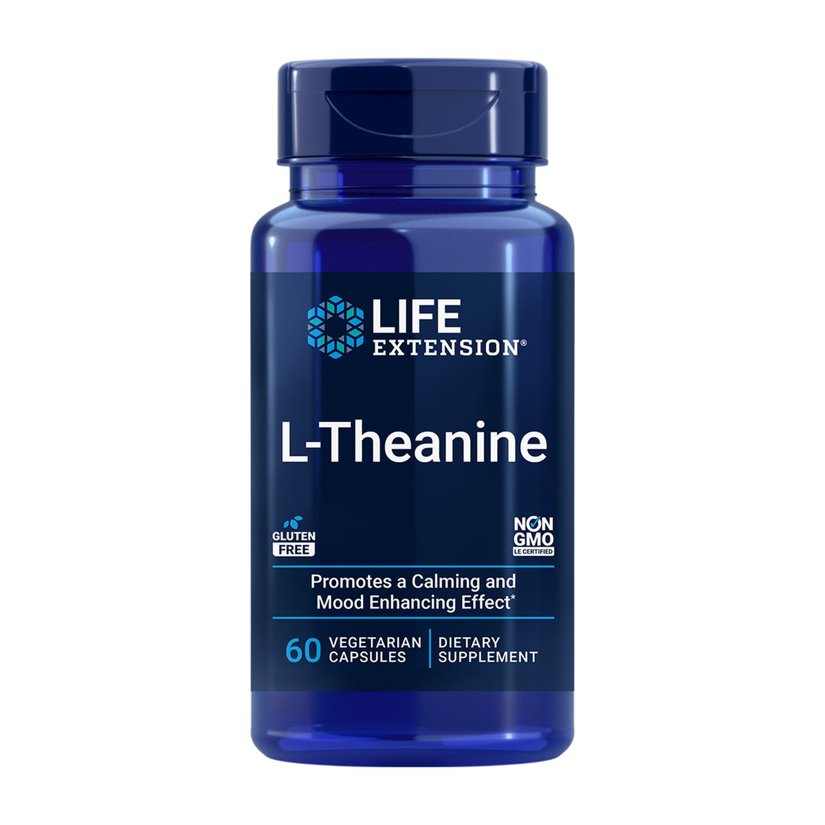 Life Extension L-Theanine 60 Cápsulas Vegetais frente