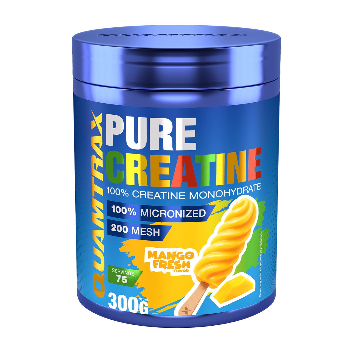 Quamtrax Pure Creatine 300 g Mango Fresh frente