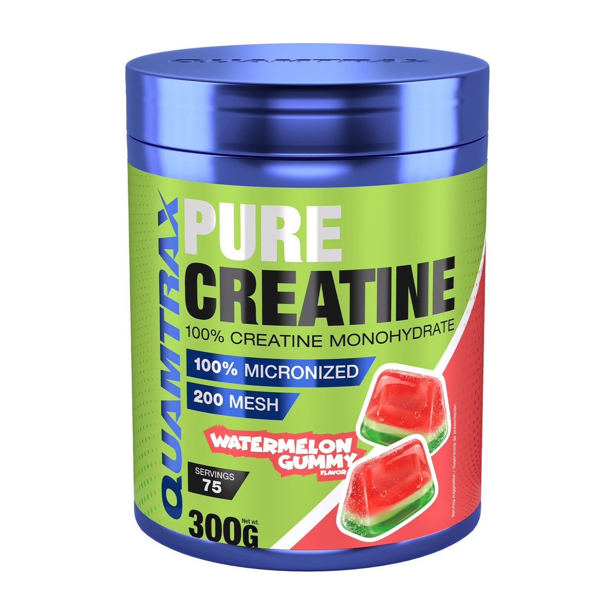 Quamtrax Pure Creatine 300 g Watermelon Gummy frente