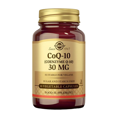 Solgar Coenzima Q-10 30 mg 30 Cápsulas Vegetais frente