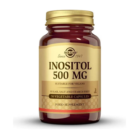 Solgar Inositol 500 mg 50 Cápsulas Vegetais frente