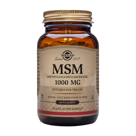 Solgar MSM 1000 mg 60 Comprimidos frente