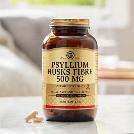 Solgar Fibra de Psílio 500 mg 200 Cápsulas Vegetais em utilização