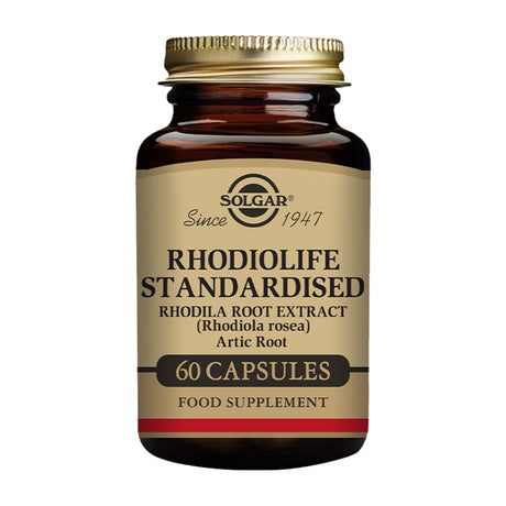 Solgar Extrato da Raiz de Rodiola 350 mg 60 Cápsulas Vegetais frente