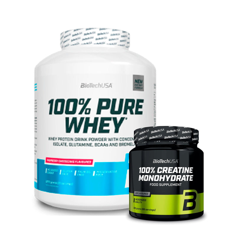 Biotech USA Pack - 100% Pure Whey 2270g + 100% Creatine Monohydrate 300g